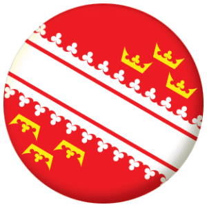 Alsace Province Flag 25mm Flat Back