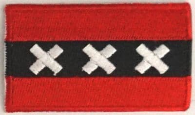 Amsterdam Embroidered Flag Patch, style 04