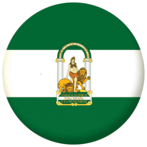 Andalusia Flag 58mm Fridge Magnet.