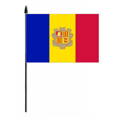 Andorra Country Hand Flag - Medium