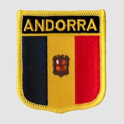Andorra Embroidered Flag Patch, style 07