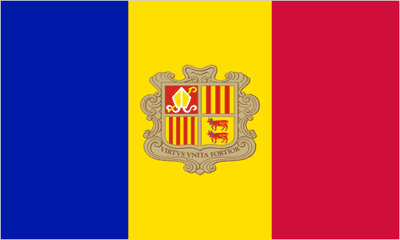 Andorra Large Country Flag - 3' x 2'.