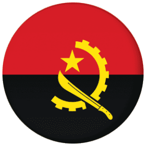 Angola Country Flag 58mm Button Badge