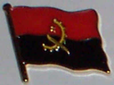 Angola Country Flag Enamel Pin Badge