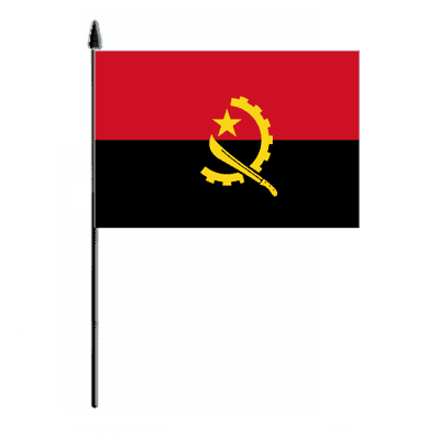 Angola Country Hand Flag - Medium