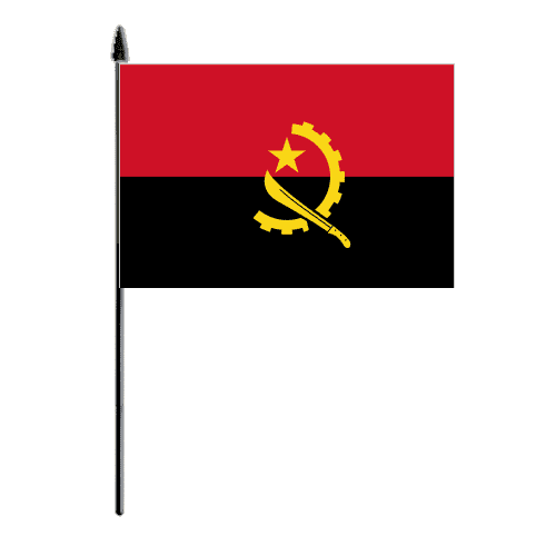 Angola Country Hand Flag - Medium