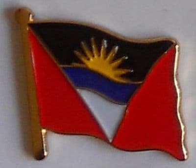 Antigua & Barbuda Country Flag Enamel Pin Badge