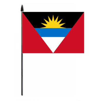 Antigua & Barbuda Country Hand Flag - Medium