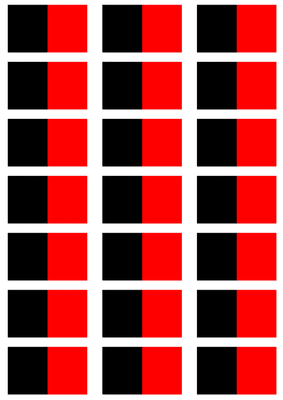 Aosta Valley Flag Stickers - 21 per sheet