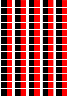 Aosta Valley Flag Stickers - 65 per sheet