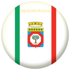 Apulia Flag 58mm Button Badge
