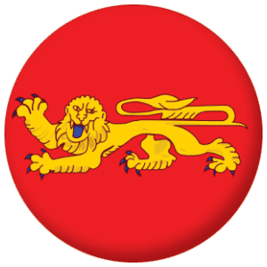 Aquitaine Province Flag 58mm Button Badge