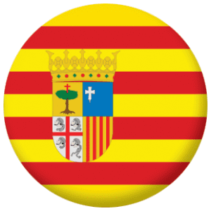 Aragon Flag 25mm Fridge Magnet.