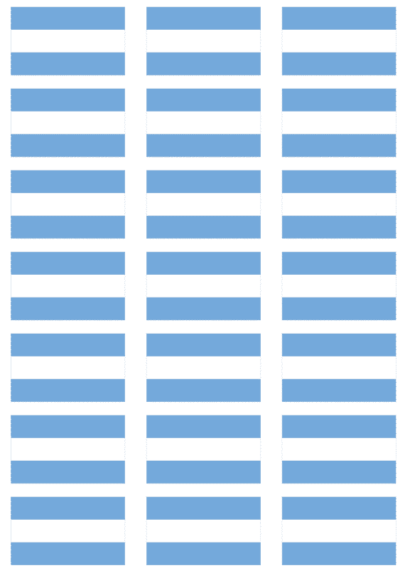 Argentina Civil Flag Stickers - 21 per sheet