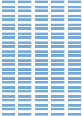 Argentina Civil Flag Stickers - 65 per sheet