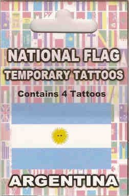 Argentina Country Flag Tattoos.