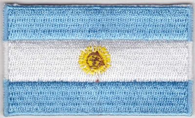 Argentina Embroidered Flag Patch, style 04.