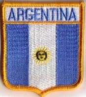 Argentina Embroidered Flag Patch, style 06.