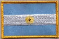 Argentina Embroidered Flag Patch, style 08.