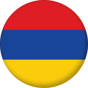Armenia Country Flag 25mm Keyring