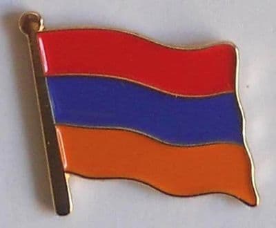 Armenia Country Flag Enamel Pin Badge