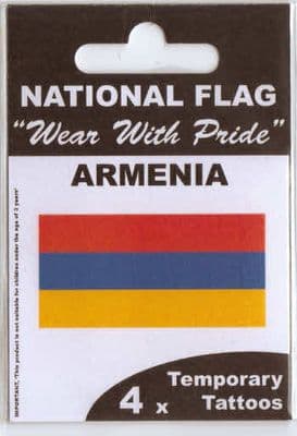 Armenia Country Flag Tattoos.