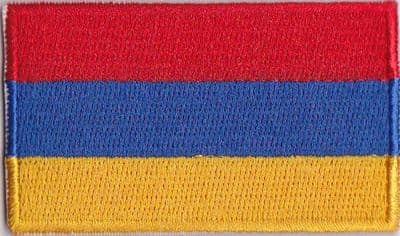 Armenia Embroidered Flag Patch, style 04