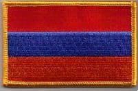 Armenia Embroidered Flag Patch, style 08.