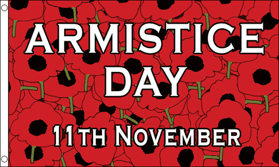 Armistice Day Large Flag - 5' x 3'