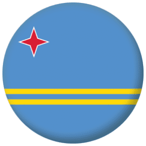 Aruba Country Flag 58mm Mirror