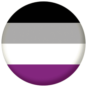 Asexual Pride Flag 58mm Mirror