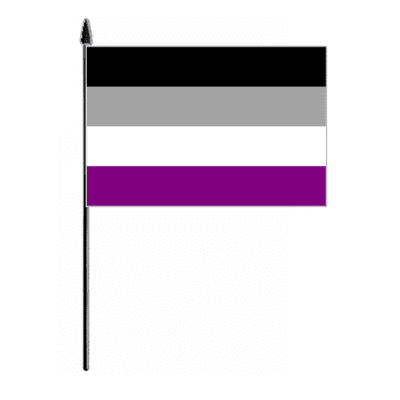 Asexual Pride Hand Flag - Medium