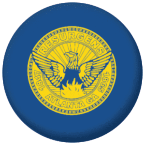 Atlanta (Georgia) Flag 58mm Button Badge