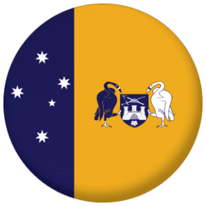 Australia Capital Territory Flag 58mm Button Badge