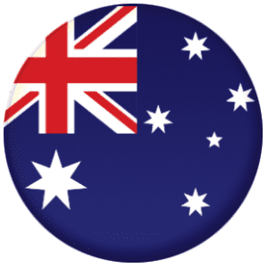 Australia Country Flag 25mm Keyring
