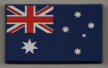 Australia Country Flag Soft PVC Fridge Magnet.