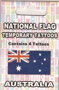Australia Country Flag Tattoos.