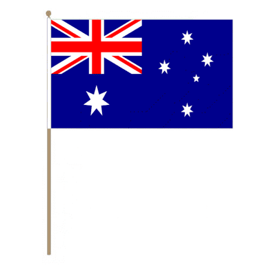 Australia Country Hand Flag - Large.