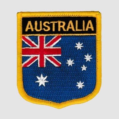 Australia Embroidered Flag Patch, style 07.