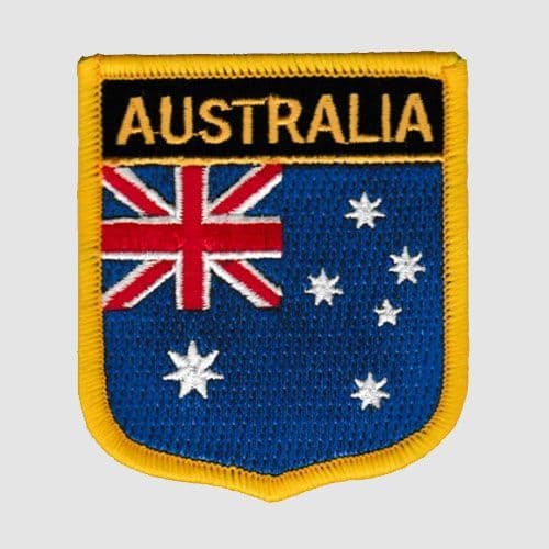 Australia Embroidered Flag Patch, style 07.