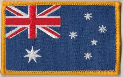 Australia Embroidered Flag Patch, style 08.