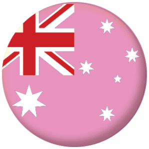 Australia Gay Pride Flag 25mm Button Badge