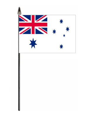 Australia Navy Ensign Hand Flag - Small.