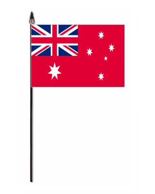 Australia Red Ensign Hand Flag - Small.