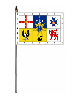 Australia Royal Standard Hand Flag - Small.
