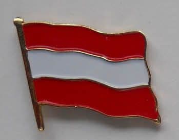 Austria Country Flag Enamel Pin Badge