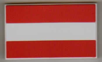 Austria Country Flag Soft PVC Fridge Magnet.