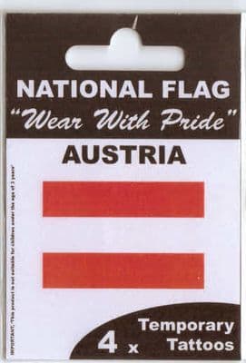 Austria Country Flag Tattoos.