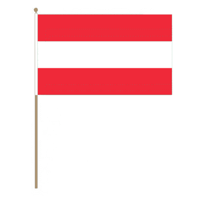 Austria Country Hand Flag - Large.
