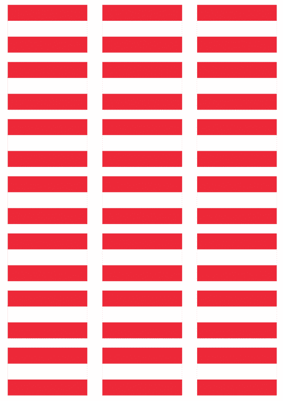Austria Flag Stickers - 21 per sheet